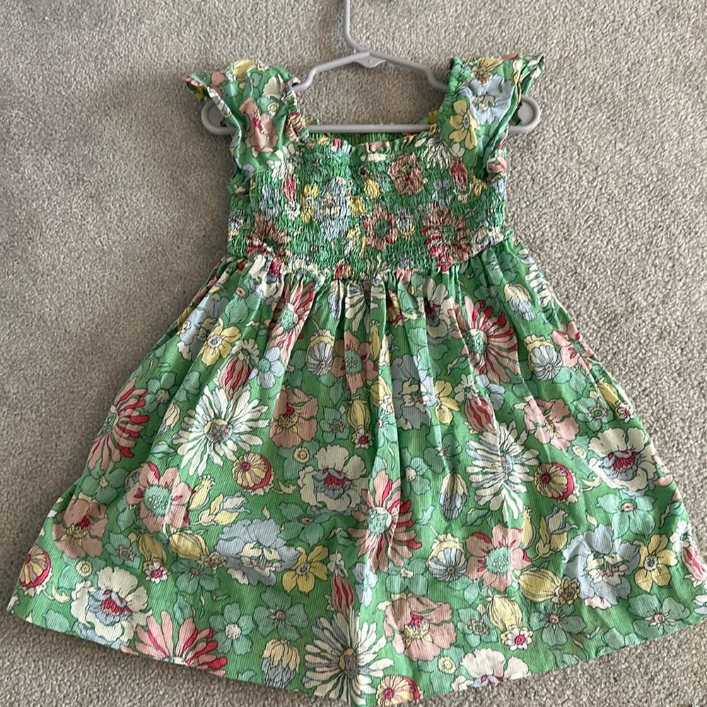 Gap floral dress in size 4T with ruffle sleeve